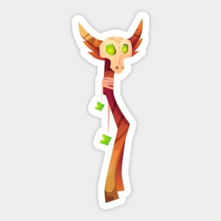 Dice Staff of the Warlock Sticker